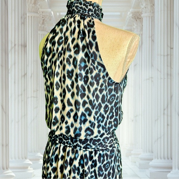 NWT A.L.C. ‘Cody’ Silk Blue Leopard Print Mini Dress Size 0 - Picture 16 of 16